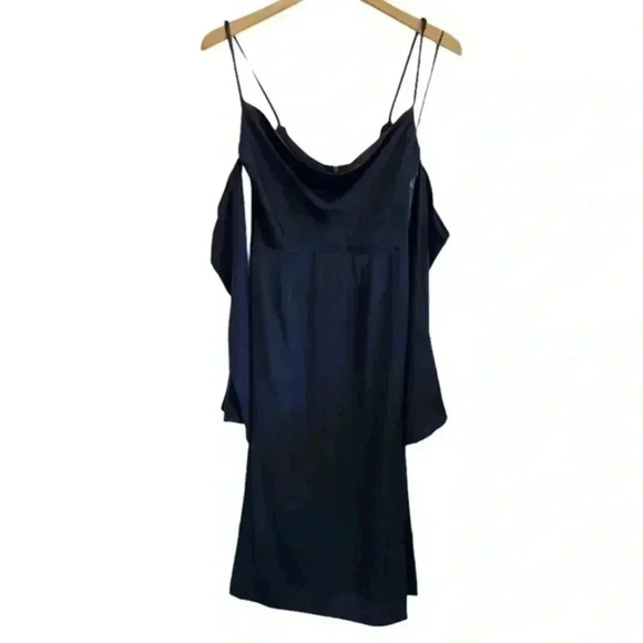Finders Keepers Navy Blue Zephyr Midi Spaghetti‎ Strap Dress In Ink - Picture 1 of 7